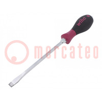 Screwdriver; slot; for impact,assisted with a key; 10,0x1,6mm