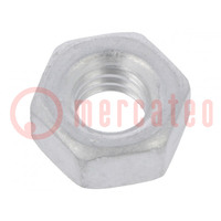 Tuerca; hexagonal; M4; 0,7; aluminio; 7mm; BN 599; DIN 934; ISO 4032