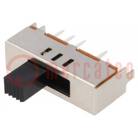 Switch: slide; Pos: 3; SP3T; 0.35A/30VDC; ON-ON-ON; PCB,THT; 20mΩ