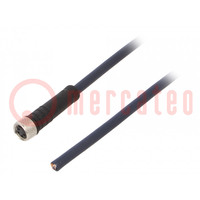 Connection lead; M8; PIN: 4; straight; 10m; plug; 30VAC; 4A; IP69K