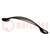 Holder; ZnAL; black chrome; H: 23mm; L: 126mm; W: 12.5mm; CAMAIO