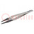 Tweezers; Tipwidth: 0.5mm; Blade tip shape: sharp; Blades: narrow