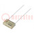 Capacitor: paper; X2; 3.3nF; 275VAC; 10.2mm; ±20%; THT; PME271M