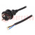 Cable; 3x1.5mm2; CEE 7/7 (E/F) plug,wires,SCHUKO plug; PVC; 3m