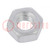Nut; hexagonal; M4; 0.7; aluminium; 7mm; BN 599; DIN 934; ISO 4032