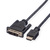 ROLINE DVI Cable, DVI (18+1) - HDMI, M/M, black, 5 m
