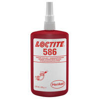 Loctite 586 hochfeste Gewindedichtung für zylindrische Metallverbindungen, Inhalt: 250 ml