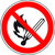 Rauchen, offenes Licht und Feuer verboten Verbotsschild - Verbotszeichen Alu geprägt Größe 20 cm DIN EN ISO 7010 P003 ASR A1.3 P003