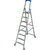Stufen-StehLeiter, fahrbar (Alu), Arbeitshöhe 3,9 m,Standhöhe 1,9 m, Leiternlänge 2,5 m, 12,7 kg
