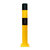 Rammschutzpoller,z. Aufdübeln, 4mm WS,gelb/schwarz,(4 Dübel MW18268 erforderl.)Durchm. 8 x H 120 cm