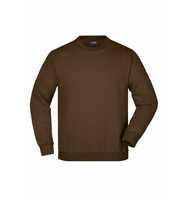 James & Nicholson Klassisches Komfort Rundhals-Sweatshirt Kinder JN040K Gr. 128 brown