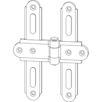 Produktbild zu MACO RUSTICO Ladenmittelkreuzband, Versatz 0-25mm, Abstand 13mm, schwarz