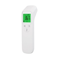 IR Thermometer Stirn, Ohr, Umgebungstemp - kontaktlose Messung, Temp. Alarm, inkl. Batterien - weiß