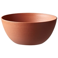 POETIC- CACHE POT ROND D'INTÉRIEUR - CACHE POT FINITION TOURNÉE NATURELLE - COUPE POUR PETITE COMPOSITION - COLORIS TERRACOTTA -