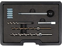 YATO KIT DE RÉPARATION DE FILETAGE D'INJECTEUR PROFESSIONNEL, 10 PIÈCES, ACIER HSS MASSIF, M6 M8, MOTEURS CDI, COUPE-ROBINET, VI