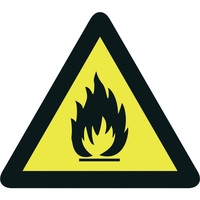 PICTOGRAMME DANGER 200MM INFLAMMABLES PICKUP 131620