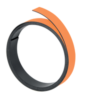 Magnetband, beschriftbar, 1000 mm x 10 mm, orange