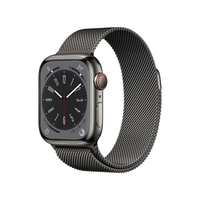 Apple Watch Series 8 OLED 41 mm Digitális 352 x 430 pixelek Érintőképernyő 4G Grafit Wi-Fi GPS (műhold)