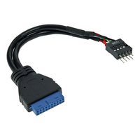 InLine 33446I câble USB 0,15 m Noir