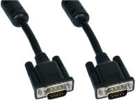 Cables Direct SVGA, 2m, M-M câble VGA VGA (D-Sub) Noir