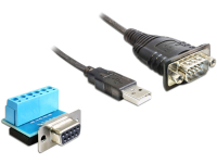 DeLOCK 62406 Serien-Kabel Schwarz 0,82 m USB Typ-A DB-9