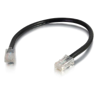 C2G Câble de raccordement réseau Cat5e sans gaine non blindé (UTP) de 0,5 M - Noir