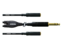 Cordial CFY 0.3 VYY Audio-Kabel 0,3 m 2 x 3.5mm 6.35mm Schwarz