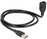 DeLOCK 1m USB 2.0 USB-kabel USB A Zwart
