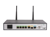 HPE MSR954-W 1GbE SFP (WW) 2GbE-WAN 4GbE-LAN Wireless 802.11n CWv7 WLAN-Router Gigabit Ethernet Einzelband (2,4GHz) Grau