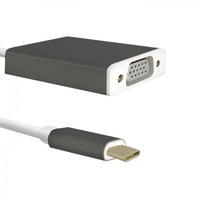 Qoltec 50428 USB-Grafikadapter Schwarz, Weiß