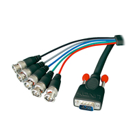 Lindy 31562 video kabel adapter 1,8 m VGA (D-Sub) 5 x BNC Zwart