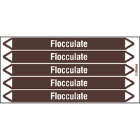 Brady FLOCCULATE 150X12CARD-T1-P19 selbstklebendes Etikett Rechteck Permanent Weiß, Braun