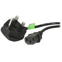 StarTech.com PXT101UK câble électrique Noir 1,8 m BS 1363 Coupleur C13