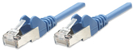 Intellinet Network Patch Cable, Cat5e, 7.5m, Blue, CCA, SF/UTP, PVC, RJ45, Gold Plated Contacts, Snagless, Booted, Lifetime Warranty, Polybag