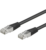 Goobay 0.25m Cat. 5e SFTP hálózati kábel Fekete 0,25 M