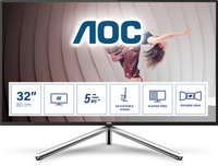 AOC U32U1 computer monitor 80 cm (31.5") 3840 x 2160 Pixels 4K Ultra HD LED Zwart