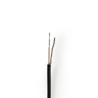 Nedis CSBG0210BK250 câble coaxial Noir