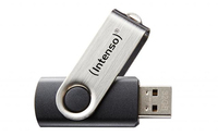 Intenso Basic Line USB flash meghajtó 64 GB USB A típus 2.0 Fekete, Ezüst