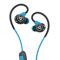 JLab Fit Sport 3 Kopfhörer Kabellos Ohrbügel, im Ohr, Nackenband Mikro-USB Bluetooth Schwarz, Blau