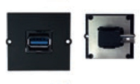 Bachmann 917.122 presa energia USB A Nero