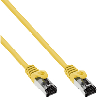 InLine Patch cable, S/FTP (PiMf), Cat.8.1, 2000MHz, halogen-free, yellow, 3m