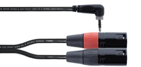 Cordial EY 1 WRMM Audio-Kabel 1 m 3.5mm 2 x XLR (3-pin) Schwarz