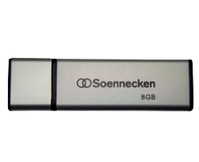Soennecken 71612 USB-Stick 8 GB USB Typ-A 2.0 Schwarz, Silber
