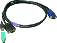 LevelOne ACC-3201 cable para video, teclado y ratón (kvm) Negro 1,8 m