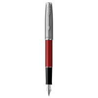 Parker 2146769 penna stilografica Sistema di riempimento della cartuccia Nero, Rosso, Argento 1 pz