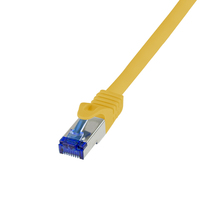 LogiLink C6A017S hálózati kábel Sárga 0,25 M Cat6a S/FTP (S-STP)