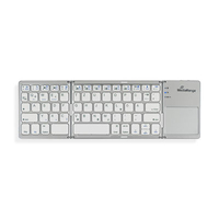 MediaRange MROS133 keyboard Bluetooth QWERTZ German, Swiss Silver