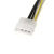 StarTech.com LP4PCIEX8ADP wewnętrzny kabel zasilający 0,153 m