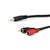e+p B 113/10 LOSE Audio-Kabel 10 m 3.5mm 2 x RCA Schwarz