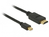 DeLOCK 83992 adapter kablowy 0,5 m Mini DisplayPort HDMI Czarny